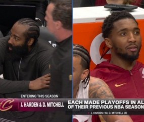 kaiyun-转播方晒纪录：哈登和米切尔生涯从未缺席过季后赛